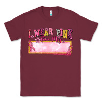 Burgundy Personalized i wear pink for my Classic Tee - texasbilliewilder