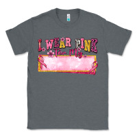 Charcoal Heather Personalized i wear pink for my Classic Tee - texasbilliewilder