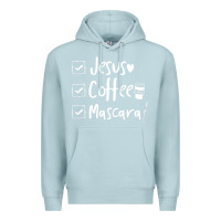 Blue Mist Checklist Jesus Coffee Mascara Premium Hoodie - trangStudio