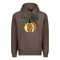 Coffee halloween pumpkin music symbols music teacher halloween t shirt copy Premium Hoodie - trangStudio
