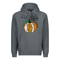 Rock halloween pumpkin music symbols music teacher halloween t shirt copy Premium Hoodie - trangStudio