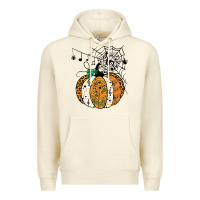 Sandshell halloween pumpkin music symbols music teacher halloween t shirt copy Premium Hoodie - trangStudio