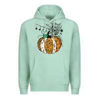 Seafoam halloween pumpkin music symbols music teacher halloween t shirt copy Premium Hoodie - trangStudio