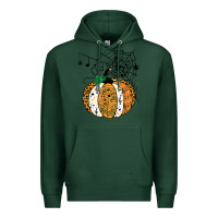 Sports Green halloween pumpkin music symbols music teacher halloween t shirt copy Premium Hoodie - trangStudio