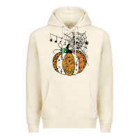 Tofu halloween pumpkin music symbols music teacher halloween t shirt copy Premium Hoodie - trangStudio