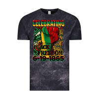 Cloud Black celebrating black freedom 6 19 1865 juneteenth Vintage Tee - CowGirlArtShop