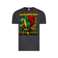Vintage Black celebrating black freedom 6 19 1865 juneteenth Vintage Tee - CowGirlArtShop