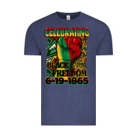 Vintage Denim celebrating black freedom 6 19 1865 juneteenth Vintage Tee - CowGirlArtShop