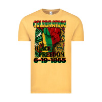 Vintage Mustard celebrating black freedom 6 19 1865 juneteenth Vintage Tee - CowGirlArtShop