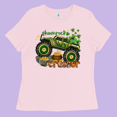 Shamrock Crusher Ladies Tee Designed By Nancycooperartshop
