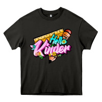 Asphalt hello kinder Heavy Core Tee - JahusDesignShop