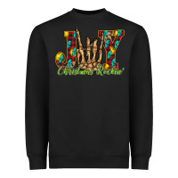 Black joy Christmas Rockin Heavyweight Sweatshirt - CowhideDigitalArt