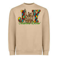 Mushroom joy Christmas Rockin Heavyweight Sweatshirt - CowhideDigitalArt
