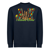 Navy joy Christmas Rockin Heavyweight Sweatshirt - CowhideDigitalArt
