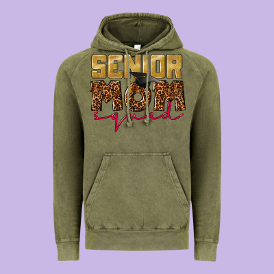 Senior Mom Squad Vintage Hoodie Designed By Cowgirlartshop