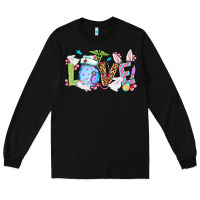 Black Love Nurse Easter Long Sleeve Tee - OliviaCreatesArt