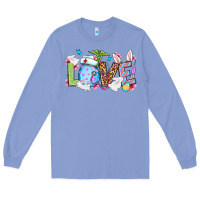 Colony Blue Love Nurse Easter Long Sleeve Tee - OliviaCreatesArt