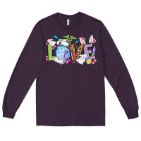 Plum Love Nurse Easter Long Sleeve Tee - OliviaCreatesArt