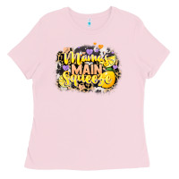 Bubblegum Pink Mama's main squeeze Ladies Tee - NancyCooperArtShop