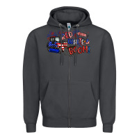 Smoke red white and boom Zipper Hoodie - Artiststas