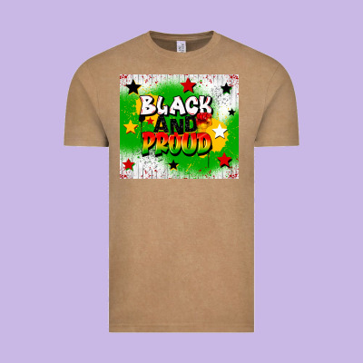 Black And Proud Vintage Tee Designed By Cowgirlartshop