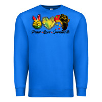 True Royal peace love juneteenth Premium Sweatshirt - BarkalooDesign