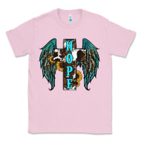 Bubblegum Pink Western Wings Cross Hope Classic Tee - RanaPortraitStore