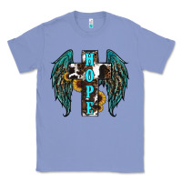 Colony Blue Western Wings Cross Hope Classic Tee - RanaPortraitStore