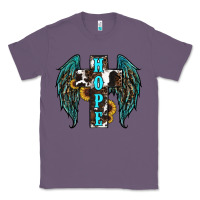 Lavender Western Wings Cross Hope Classic Tee - RanaPortraitStore