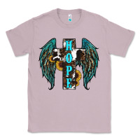 Lilac Western Wings Cross Hope Classic Tee - RanaPortraitStore
