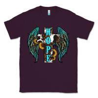 Plum Western Wings Cross Hope Classic Tee - RanaPortraitStore