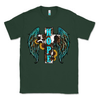 Sports Green Western Wings Cross Hope Classic Tee - RanaPortraitStore