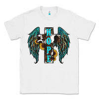 White Western Wings Cross Hope Classic Tee - RanaPortraitStore