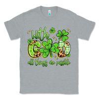 Heather Grey with god all things are possible Classic Tee - Artiststas