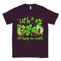 Plum with god all things are possible Classic Tee - Artiststas
