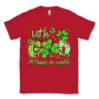 Red with god all things are possible Classic Tee - Artiststas