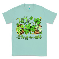 Seafoam with god all things are possible Classic Tee - Artiststas