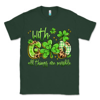 Sports Green with god all things are possible Classic Tee - Artiststas