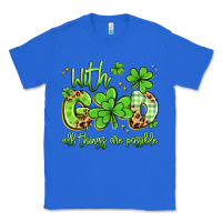 True Royal with god all things are possible Classic Tee - Artiststas
