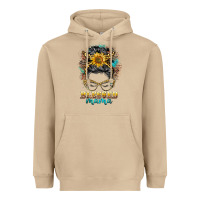 Mushroom blessed mama messy bun Heavyweight Hoodie - BarkalooDesign