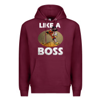 Burgundy like a boss duck tales art gift for fans Premium Hoodie - trangStudio