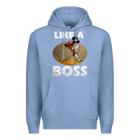 Colony Blue like a boss duck tales art gift for fans Premium Hoodie - trangStudio