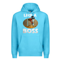 Ocean Blue like a boss duck tales art gift for fans Premium Hoodie - trangStudio