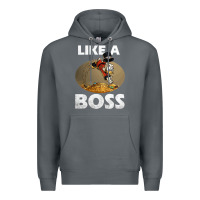 Rock like a boss duck tales art gift for fans Premium Hoodie - trangStudio