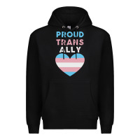 Black proud trans ally transgender Premium Hoodie - trangStudio