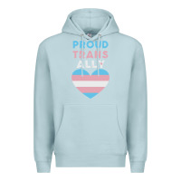 Blue Mist proud trans ally transgender Premium Hoodie - trangStudio