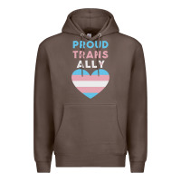 Coffee proud trans ally transgender Premium Hoodie - trangStudio