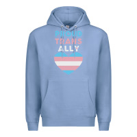 Colony Blue proud trans ally transgender Premium Hoodie - trangStudio