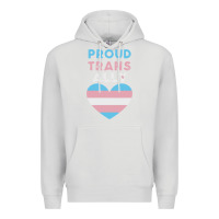 Dove Grey proud trans ally transgender Premium Hoodie - trangStudio