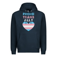 Navy proud trans ally transgender Premium Hoodie - trangStudio
